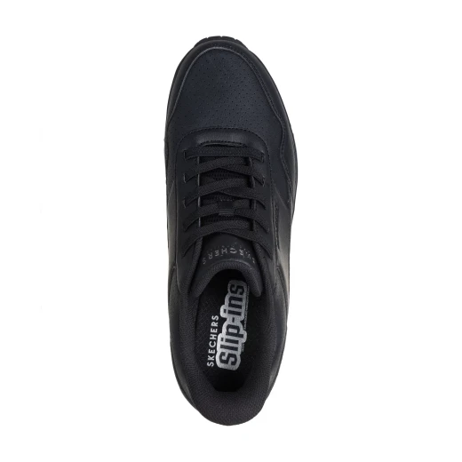 Skechers Street Men's Uno Slip-ins Banksia Luxe Black Fashion Sneakers Featuring Air-Cooled Memory Foam and Skech-Air Technology, Men's Size 40 - Skechers - Image 5