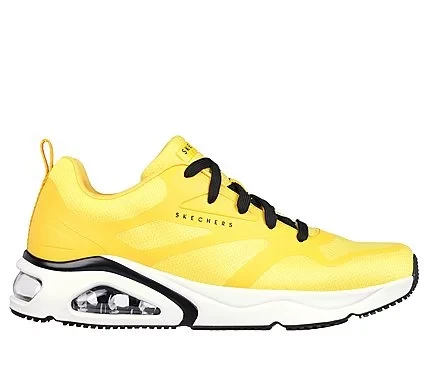 Skechers Tres Air Uno Revolution Air Athletic Shoes Men's Yellow Size 42 Air Cooled Memory Foam Insole - Skechers - Image 2