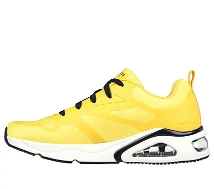 Skechers Tres Air Uno Revolution Air Athletic Lace Up Sneakers Men's 41 Yellow with Air Cooled Memory Foam Insole and Visible Skech Air Airbag - Skechers - Image 3