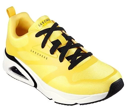 Skechers Tres Air Uno Revolution Air Athletic Lace Up Sneakers Men's 41 Yellow with Air Cooled Memory Foam Insole and Visible Skech Air Airbag - Skechers - Image 4