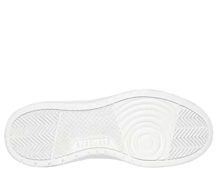 Skechers Men's Uno Court Lace Up Fashion Sneaker White Duraleather Upper Air Cooled Memory Foam Insole Visible Skech Air Airbag Midsole Size 46 Streetwear Classic - Skechers - Image 6