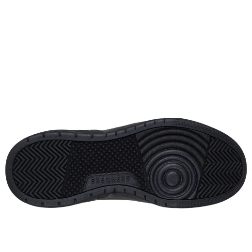 Skechers Men's Uno Court Slip On Sneakers Black 40 with Air Cooled Memory Foam Insole and Visible Skech Air Midsole Durable Leather Design for Comfort and Style - Skechers - Image 6