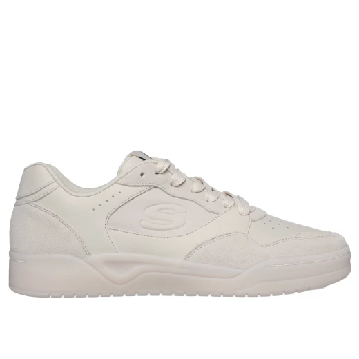 Skechers Koopa Court Volley Low Varsity Men's Sneakers: Natural Leather and Suede Lace Up Court Shoes with Air Cooled Memory Foam Insole for Comfort, Size 45, Durable Construction Skechers Koopa Court Volley Low Varsity Men's Sneakers: Natural Leather and Suede Lace Up Court Shoes with Air Cooled Memory Foam Insole for Comfort, Size 45, Durable Construction