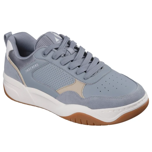 Skechers Odyssey Men's Leather Sneakers Grey 44 Air-Cooled Memory Foam - Skechers - Image 3
