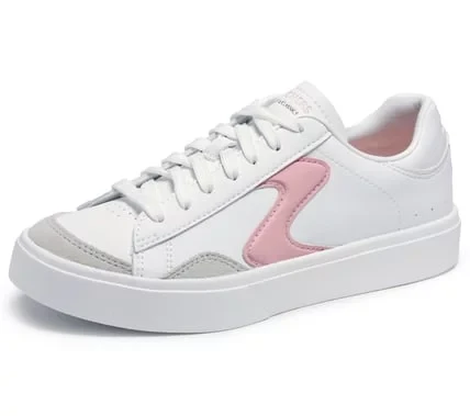 Skechers Women's Eden LX Slick Talk Sneakers White Color 37 Size Court Style Shoes with Air-Cooled Memory Foam Insole Duraleather and Suede Overlays 1 Pair - Skechers - Image 5