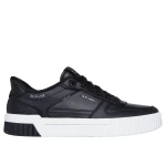 Skechers Women's Jade Hands Free Slip-ins Court Sneaker Black 36 Featuring Duraleather Upper Lace Up Front Air Cooled Memory Foam Insole Comfortable Stylish Design - Skechers