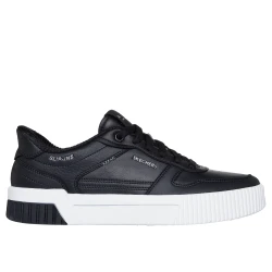 Skechers Women's Jade Hands Free Slip-ins Court Sneaker Black 36 Featuring Duraleather Upper Lace Up Front Air Cooled Memory Foam Insole Comfortable Stylish Design
