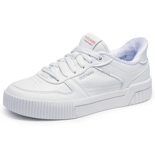 Skechers Women's Jade Hands Free Slip ins White Court Sneakers with Lace Up Front and Air Cooled Memory Foam Insole Size 40. Put it In Neutral Design. - Skechers - Image 4