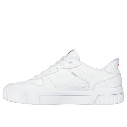 Skechers Women's Jade Hands Free Slip ins White Court Sneakers with Lace Up Front and Air Cooled Memory Foam Insole Size 40. Put it In Neutral Design. - Skechers - Image 6