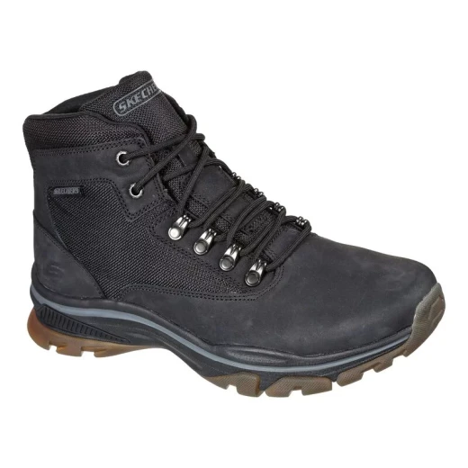 Skechers Men's Ralcon Lorken Water Repellent Ankle Boots Black 43 with Air Cooled Memory Foam Insole Comfortable and Stylish Lace Up Design - Skechers - Image 3