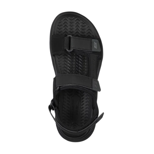 صنادل سكيتشرز آرتش فيت موتلي إس دي كونترا للرجال، جلد صناعي مريح، أشرطة قابلة للتعديل بتقنية آرتش فيت، أسود، مقاس 41 - سكيتشرز - Image 4