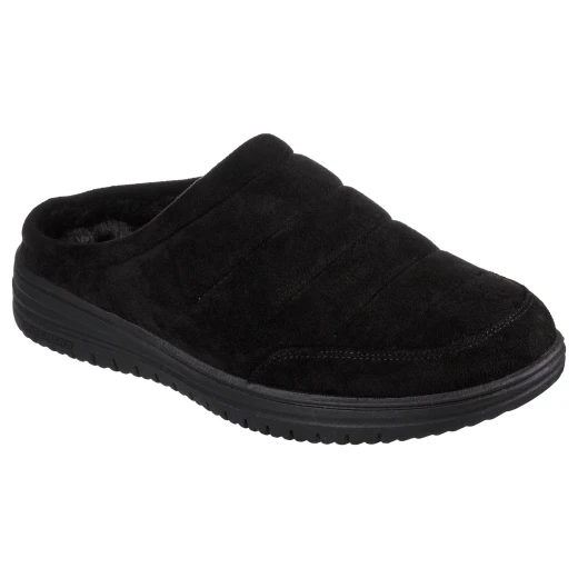 Skechers Men's Murette Slip On Shoes Black 41 Featuring Cushioned Luxe Foam Comfort Footbed and Relaxed Fit Design with Faux Fur Lining for All Day Comfort - Skechers - Image 2