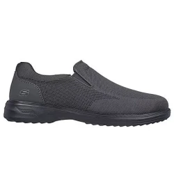 Skechers Men's Arch Fit Ogden Rupert Lace Up Knit Sneakers Charcoal 43 Featuring Arch Fit Comfort Insole Classic Fit Design For Everyday Wear and Semi Formal Style