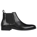Skechers Men's Trentmore Heights Chelsea Boot Black Leather 42.5 Featuring Air Cooled Memory Foam Insole Dressy Versatile Comfortable Style 204854 COG - Skechers
