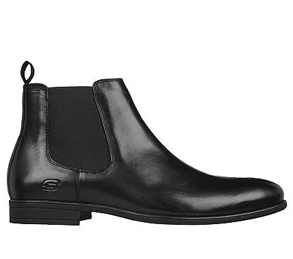 Skechers Men's Trentmore Heights Chelsea Boot Brown Leather Classic Fit with Air Cooled Memory Foam Insole 41 Dressy Versatile Comfortable Easy Wear 204854 COG - Skechers - Image 5