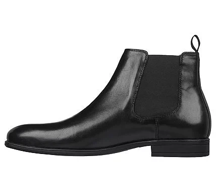 Skechers Men's Trentmore Heights Chelsea Boot Brown Leather Classic Fit with Air Cooled Memory Foam Insole 42.5 Dressy Versatile Comfortable Twin Gore Panels for Easy Wear - Skechers - Image 7