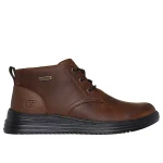 Skechers Men's Proven Conklin Mid-Calf Lace Up Boots Brown 41 Waterproof Leather with Air-Cooled Memory Foam Insole for Superior Comfort and Odor Control 204873-CDB - Skechers