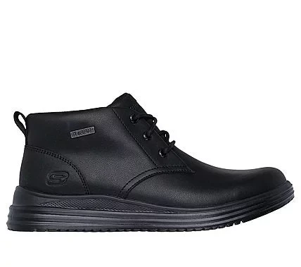 Skechers Men's Proven Conklin Mid-Calf Lace Up Boots Brown 41 Waterproof Leather with Air-Cooled Memory Foam Insole for Superior Comfort and Odor Control 204873-CDB - Skechers - Image 4