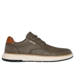 حذاء سكيتشرز جارلان براير للرجال زيتوني مقاوم للماء جلد نباتي