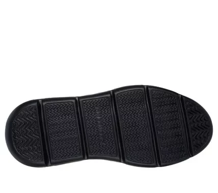 Skechers Hands Free Slip-ins Garza Palma Men's Wingtip Shoes Classic Fit Engineered Knit Upper with Stretch Laces Charcoal Infused Air Cooled Memory Foam Insole 40 Black - Skechers - Image 11
