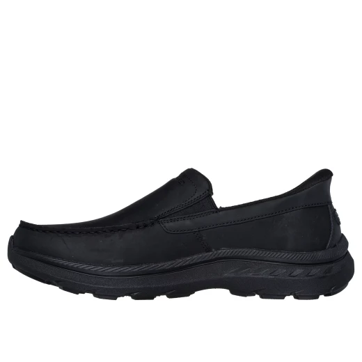 Skechers Men's Pollard Slip On Loafers Black 40 with Hands Free Slip ins Technology Relaxed Fit Design Air Cooled Memory Foam Insole Memory Arch Support Goodyear Rubber Outsole - Skechers - Image 5