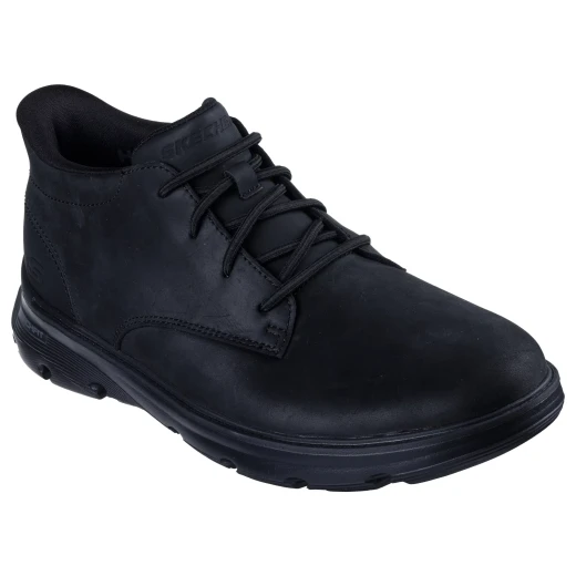 Skechers Men's Arch Fit Garza Ridley Slip On Chukka Boots with Hands Free Slip Ins Technology, Relaxed Fit, and Air Cooled Arch Fit Comfort Insole, Size 42, Black - Skechers - Image 3