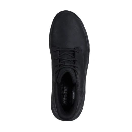 Skechers Men's Arch Fit Garza Slip-ins Relaxed Fit Chukka Boot Black Leather Upper 41 Featuring Arch Fit Insole and Hands Free Design - Skechers - Image 4