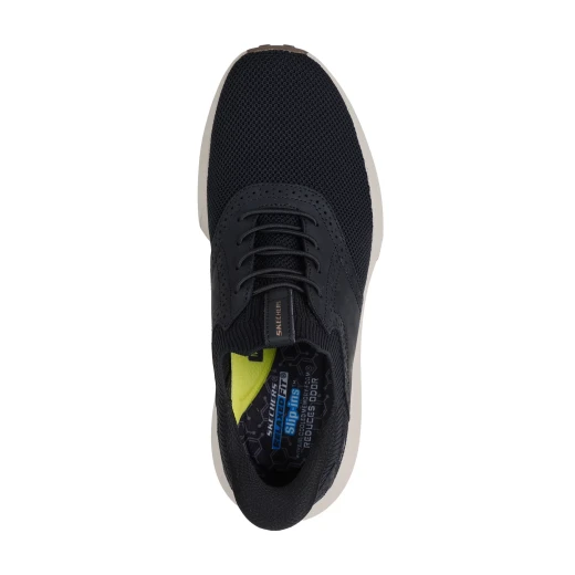 Invader Men's Black Sneakers Stylish & Comfortable Streetwear 42 Size Perfect Casual Footwear with Modern Design for Everyday Wear. Durable & Lightweight for All Day Comfort. - Skechers - Image 5