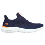 Skechers Men's Relaxed Fit Ingram Slip On Sneaker Navy 42 with Air-Cooled Memory Foam Insole Breathable Athletic Mesh and Goga Mat Arch Support for Comfortable Wear - Skechers