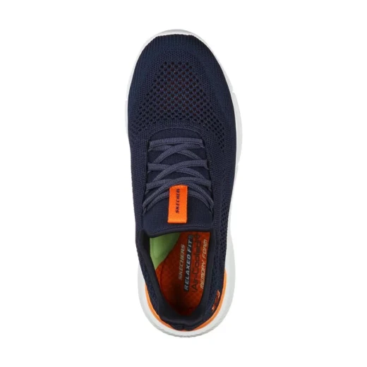 Skechers Men's Relaxed Fit Ingram Slip On Sneaker Navy 42 with Air-Cooled Memory Foam Insole Breathable Athletic Mesh and Goga Mat Arch Support for Comfortable Wear - Skechers - Image 4