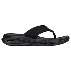 Skechers Men's Orvan SD Black Walking Shoes Relaxed Fit with Luxe Foam Footbed and Glide Step Geometric Cushioning Comfortable for Sunny Weather 41 Size