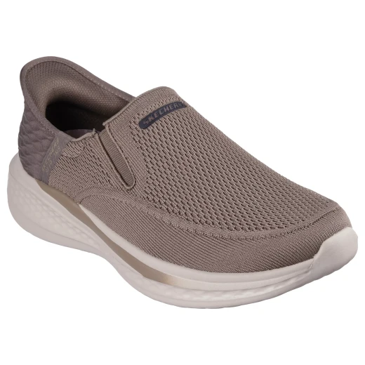 Skechers Men's Slip-ins Relaxed Fit Slade Deacon Taupe Walking Shoes 41 with Knitted Mesh Upper, Air-Cooled Memory Foam Insole, and Goga Mat Arch Support for Comfortable Wear Skechers Men's Slip-ins Relaxed Fit Slade Deacon Taupe Walking Shoes 41 with Knitted Mesh Upper, Air-Cooled Memory Foam Insole, and Goga Mat Arch Support for Comfortable Wear
