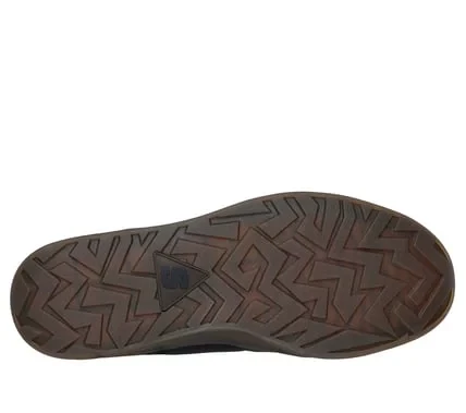 Skechers Men's New Wave Cup Calven Court Shoes Black Leather Mesh Suede Overlays with Air Cooled Memory Foam Insole 42 Men's Casual Comfort Sneakers - Skechers - Image 5