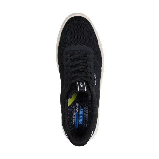 Skechers Men's Owen Black Sneakers with Air Cooled Memory Foam Insole for Daily Wear, Sizes Available: 41, Comfortable and Stylish Urban Design - Skechers - Image 4