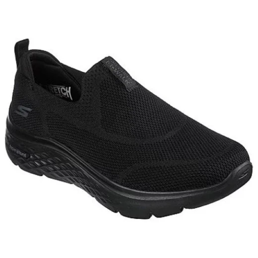 Skechers Men's Go Walk Hyper Burst Savitar Athletic Shoes Black Engineered Knit Upper with Air Cooled Goga Mat Insole and Hyper Burst Cushioning Size 43 Laceless Stretch Fit Design - Skechers - Image 3