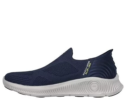 Skechers Hands Free Slip-ins GO WALK Anywhere The Tourist Men's Walking Shoes Stretch Fit Knit Upper Arch Fit Insole Hyper Burst Cushioning Goodyear Rubber Outsole Size 46 Navy - Skechers - Image 5