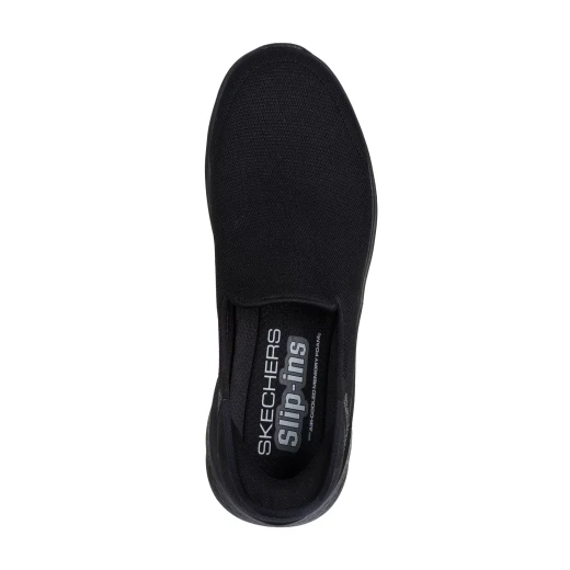 Skechers Men's GO WALK Flex Louis Slip On Shoes Black Featuring Hands Free Slip Ins Technology, Air Cooled Memory Foam Insole, and ULTRA GO Cushioning 40 - Skechers - Image 4