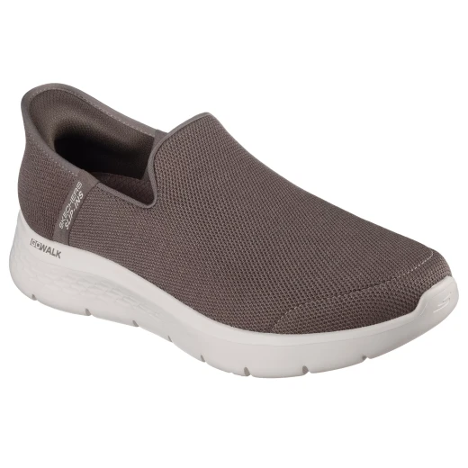 Skechers Men's GO WALK Flex Louis Slip On Shoes with Hands Free Slip Ins Technology, Mesh Upper, Air-Cooled Memory Foam Insole, and Lightweight Ultra Go Midsole, Brown Size 42 - Skechers - Image 3