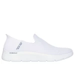 Skechers Men's GO WALK Flex Slip-ins Shoes White 40 Laceless Comfort with Air-Cooled Memory Foam and ULTRA GO Midsole - Skechers