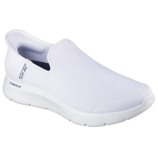 Skechers Men's GO WALK Flex Slip-ins Shoes White 40 Laceless Comfort with Air-Cooled Memory Foam and ULTRA GO Midsole - Skechers - Image 3