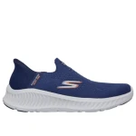 Skechers Men's Go Walk Now Slip-ins Walking Shoes Navy 42 with Hands Free Slip-ins, Air-Cooled Goga Mat Insole, and Ultra Light Cushioning for Easy Comfort and Support - Skechers