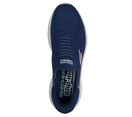 Skechers Men's Go Walk Now Slip-ins Walking Shoes Navy 42 with Hands Free Slip-ins, Air-Cooled Goga Mat Insole, and Ultra Light Cushioning for Easy Comfort and Support - Skechers - Image 4