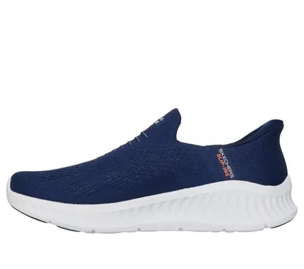 Skechers Men's Go Walk Now Slip-ins Walking Shoes Navy 42 with Hands Free Slip-ins, Air-Cooled Goga Mat Insole, and Ultra Light Cushioning for Easy Comfort and Support - Skechers - Image 6