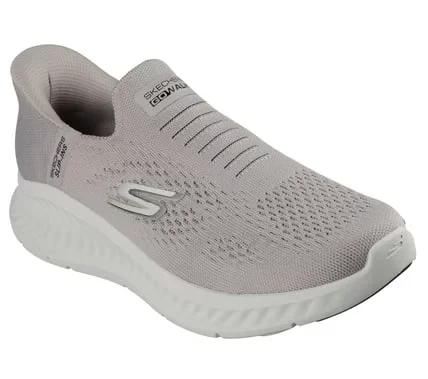 Skechers Men's Hands Free Slip-ins GO WALK Now Sporty Vegan Slip On 46 White with Heel Pillow Air Cooled Goga Mat Insole Ultra Light Cushioning Laceless Fit Walking Shoes - Skechers - Image 23