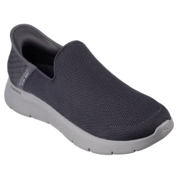 Skechers Men's Slip-ins Go Walk Flex No Hands Gray Comfort Walking Shoes 43.5