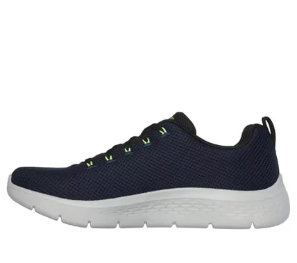 Skechers Men's Go Walk Flex Vespid Navy Athletic Walking Shoes Featuring Breathable Mesh Upper, Air Cooled Goga Mat Insole, Lightweight Ultra Go Cushioning, Lace Up Design, Size 40 - Skechers - Image 6