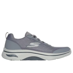Skechers Go Walk Arch Fit 2.0 Men's Walking Shoes Gray Size 43 Featuring Arch Fit Support and Heel Pillow Technology for Enhanced Comfort During Long Walks