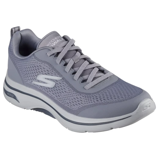 Skechers Go Walk Arch Fit 2.0 Men's Walking Shoes Gray Size 43 Featuring Arch Fit Support and Heel Pillow Technology for Enhanced Comfort During Long Walks - Skechers - Image 3