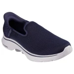 Skechers Men's GO WALK 7 Daley 2 Hands Free Slip ins Touchless Fit Vegan Walking Shoes with Air Cooled Memory Foam Insole 40 Navy - Skechers
