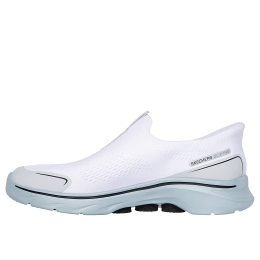 Skechers Men's Slip-ins GO WALK 7 Easy On Evolution Walking Shoes with Air-Cooled Memory Foam Insole and Hyper Pillar Technology Size 44 White - Skechers - Image 5